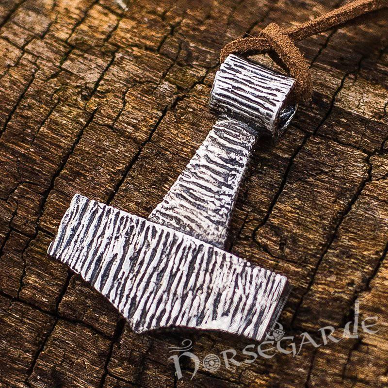 Handcrafted Traditional Style Mjölnir - Sterling Silver
