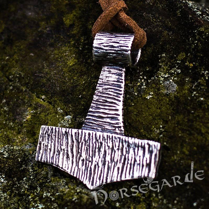 Handcrafted Traditional Style Mjölnir - Sterling Silver