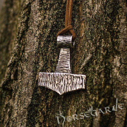 Handcrafted Traditional Style Mjölnir - Sterling Silver