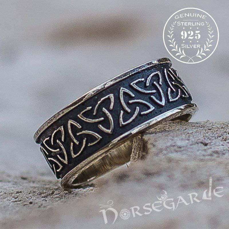 Handcrafted Triquetra Band - Sterling Silver