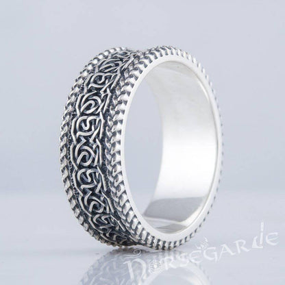 Handcrafted Twisted Knot Band - Sterling Silver