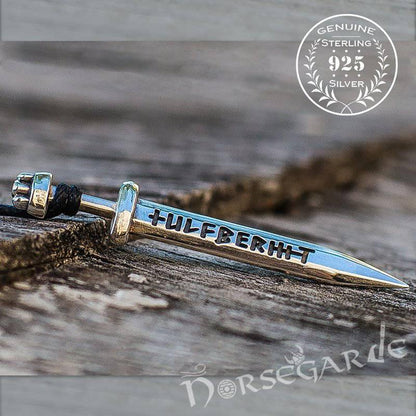 Handcrafted Ulfberht Sword Pendant - Sterling Silver