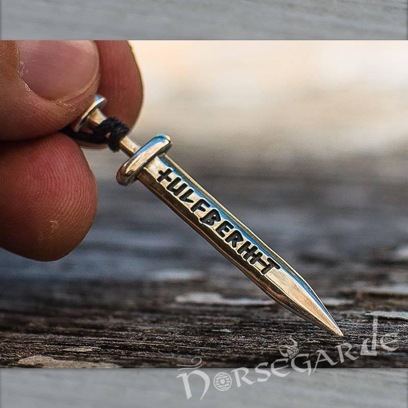 Handcrafted Ulfberht Sword Pendant - Sterling Silver