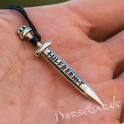 Handcrafted Ulfberht Sword Pendant - Sterling Silver