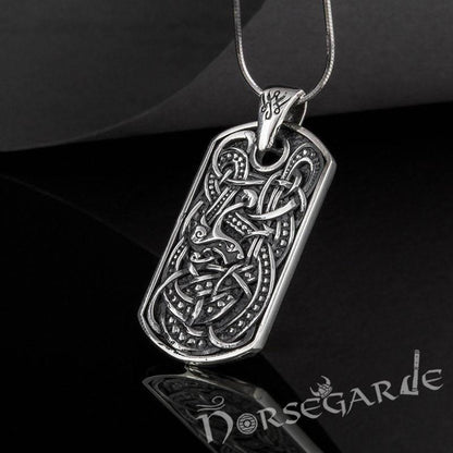 Handcrafted Urnes Ornament Pendant - Sterling Silver