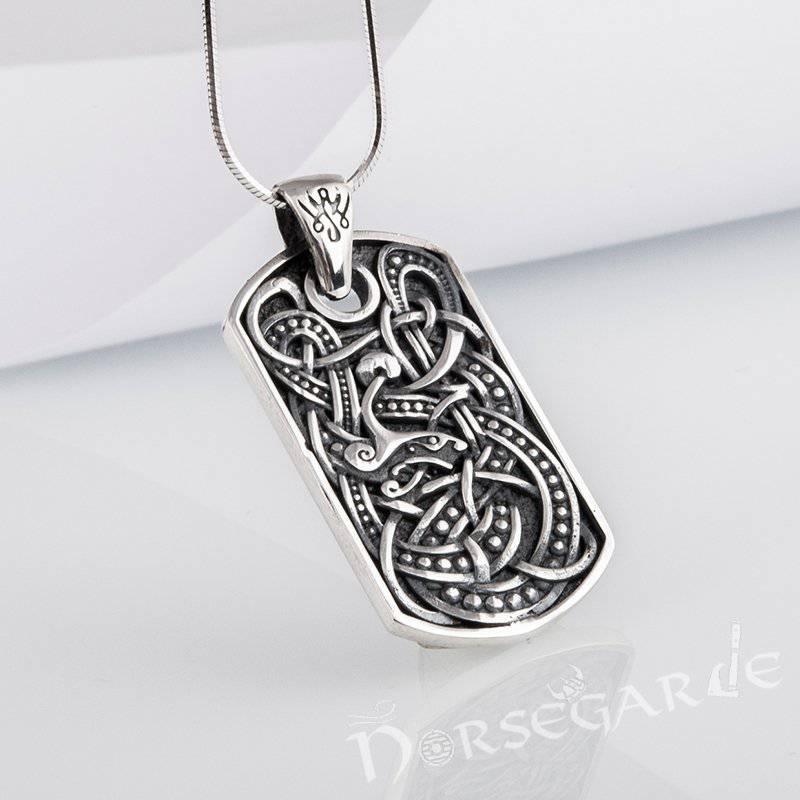Handcrafted Urnes Ornament Pendant - Sterling Silver