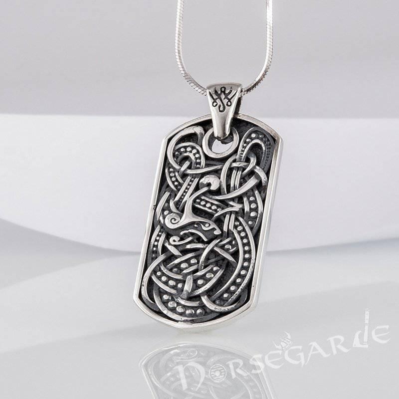 Handcrafted Urnes Ornament Pendant - Sterling Silver