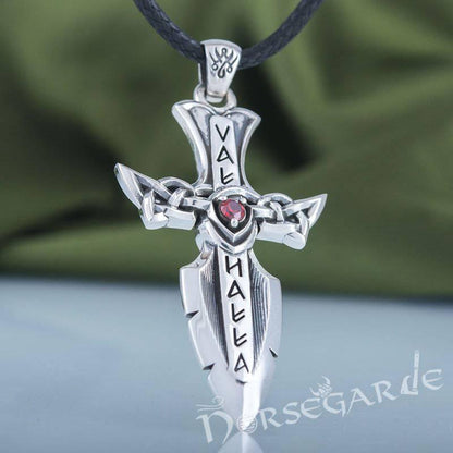 Handcrafted Valhalla Dagger Pendant - Sterling Silver