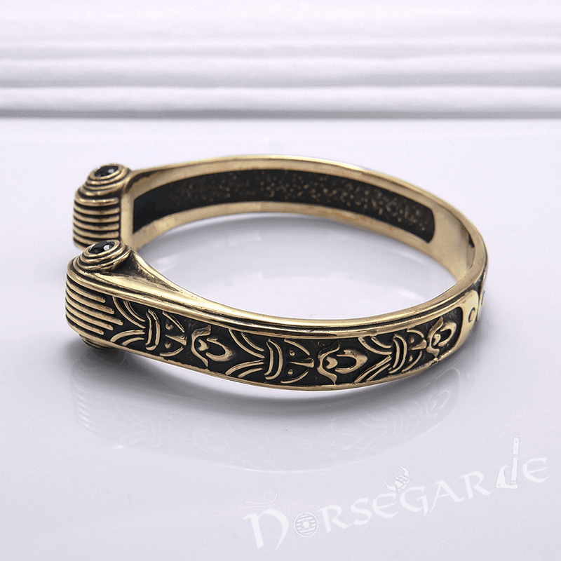 Handcrafted Valhalla Warrior Torc Bracelet - Bronze