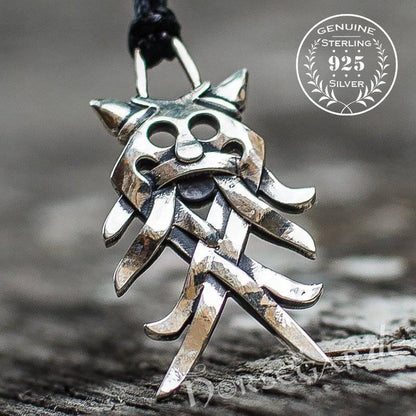 Handcrafted Wolf Totem Pendant - Sterling Silver