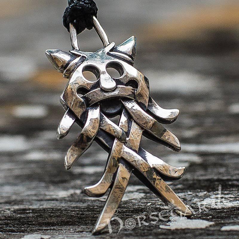 Handcrafted Wolf Totem Pendant - Sterling Silver