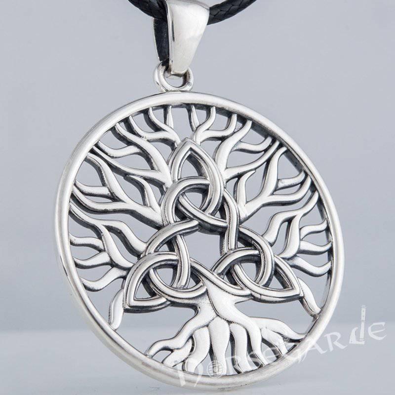 Handcrafted Yggdrasil Triquetra Pendant - Sterling Silver