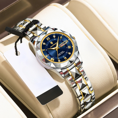 Women's luxury stainless steel watch