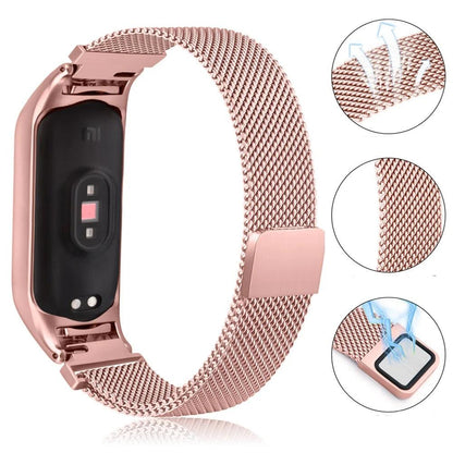 LED watch with magnetic strap for women