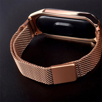 LED watch with magnetic strap for women
