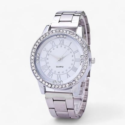 Chic sports watch with diamond dial