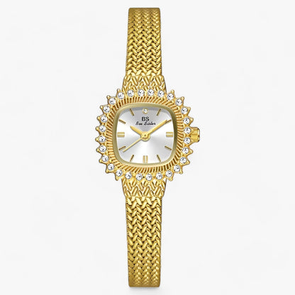 Glamorous gold diamond watch