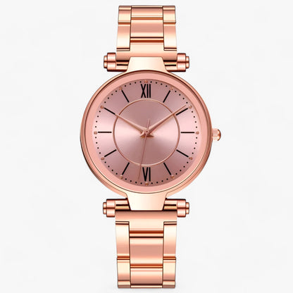 Premium stainless steel round watch