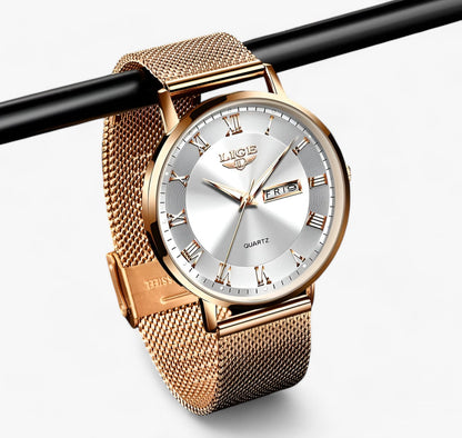 Tessa - Elegant steel mesh watch - Stylish everyday companion