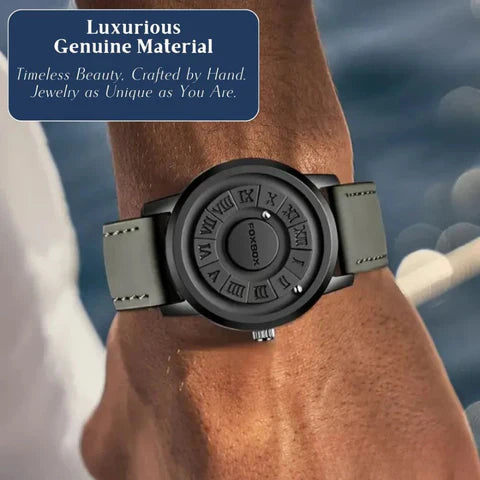 Max | Men's Stylish Black Dial Casual Wristwatch