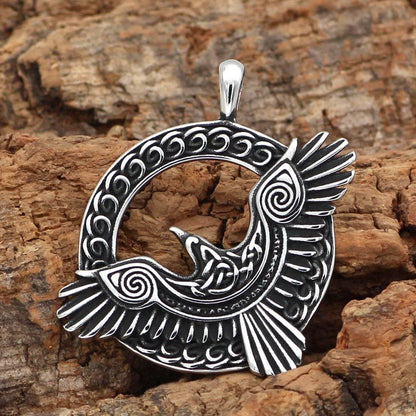 Raven's Flight Amulet - Stainless Steel