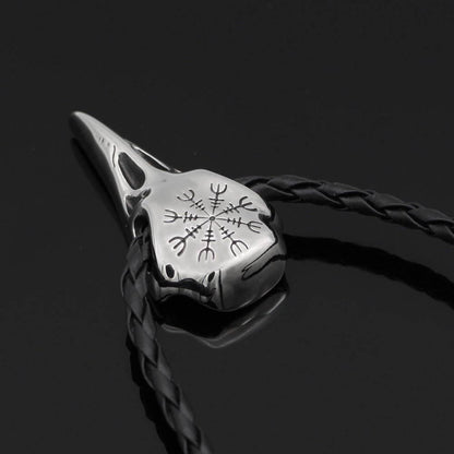 Raven Skull Pendant - Stainless Steel