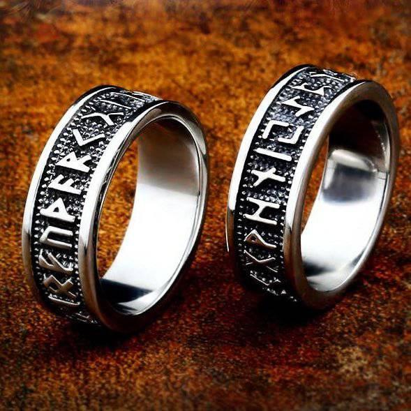 Runic Circle Band - Stainless Steel