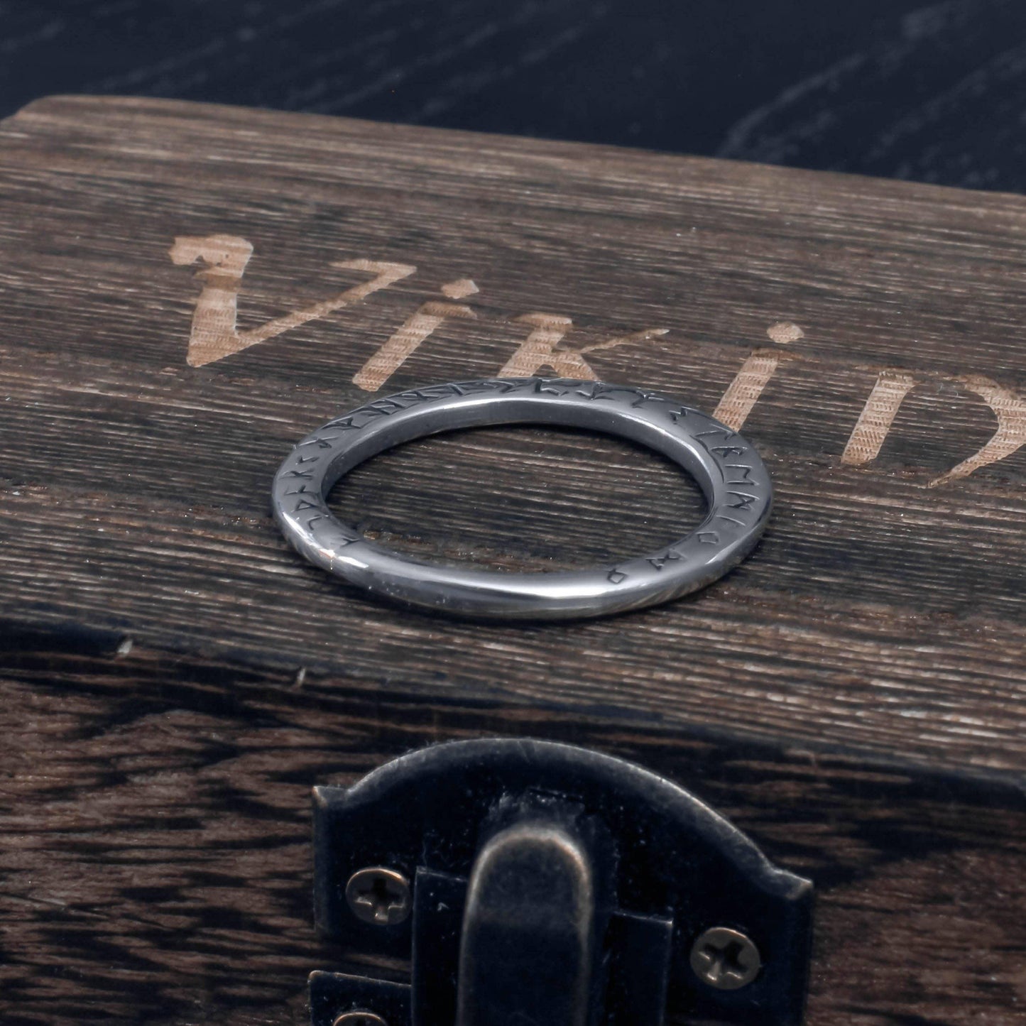 Runic Moon Pendant - Stainless Steel