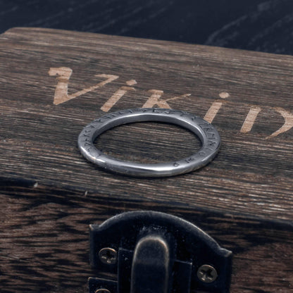 Runic Moon Pendant - Stainless Steel