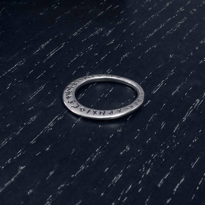 Runic Moon Pendant - Stainless Steel