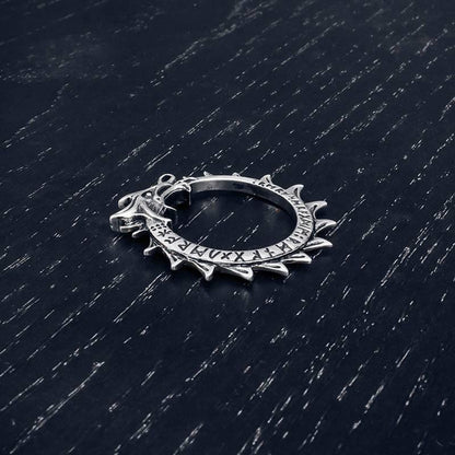 Runic World Serpent Pendant - Sterling Silver