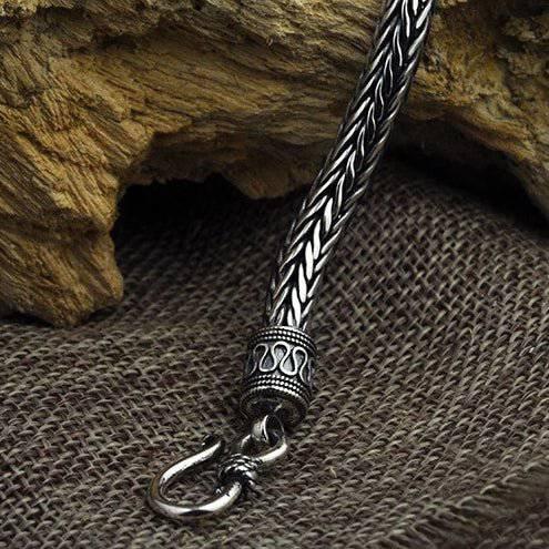 Scaled Ornamental Chain Bracelet - Sterling Silver