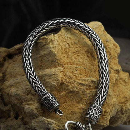 Scaled Ornamental Chain Bracelet - Sterling Silver