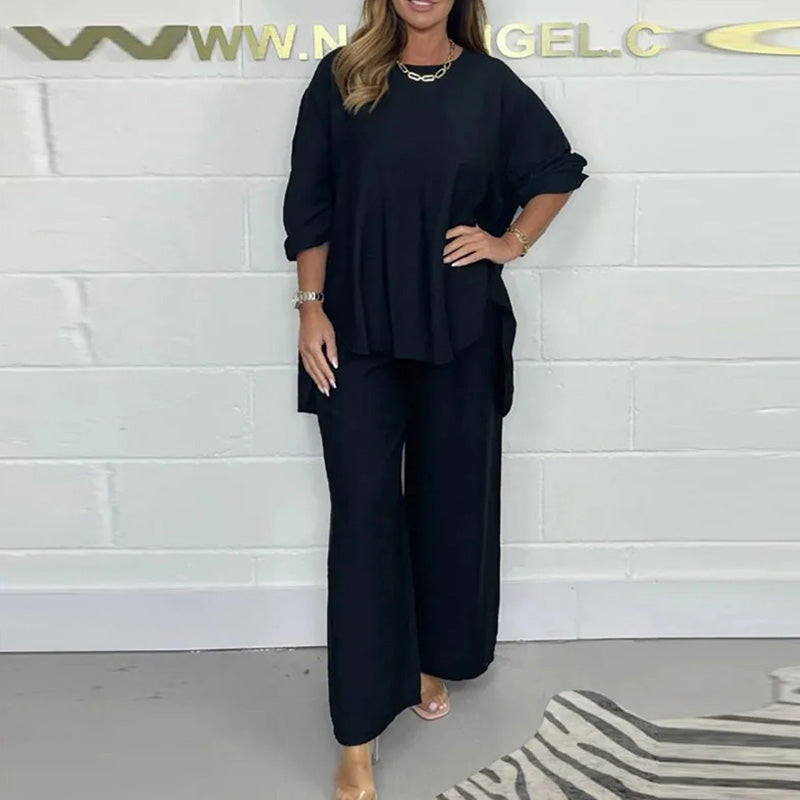 Zyaire - Chic conjunto de jersey holgado para mujer