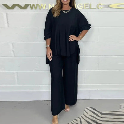 Zyaire - Chic conjunto de jersey holgado para mujer