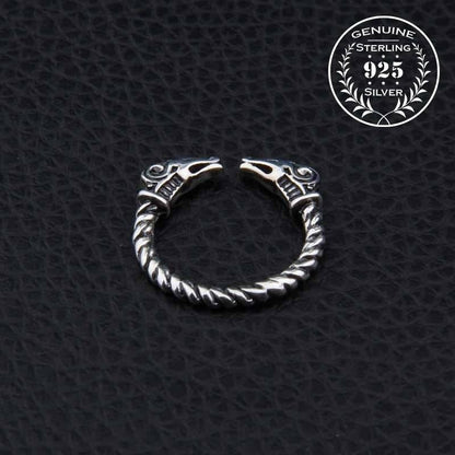 Thor's Goats Ring - Sterling Silver