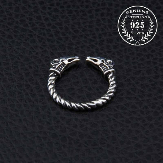 Thor's Goats Ring - Sterling Silver