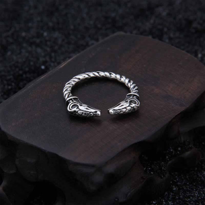 Thor's Goats Ring - Sterling Silver