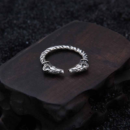 Thor's Goats Ring - Sterling Silver