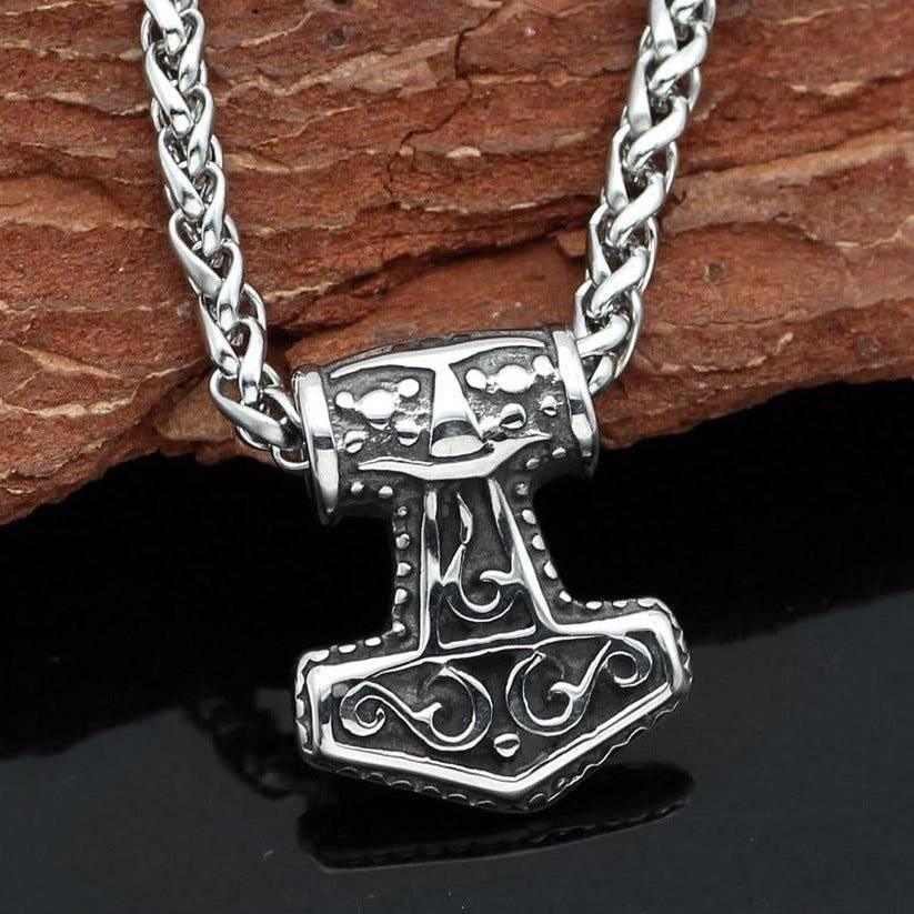 Tiny Celtic Thor's Hammer - Stainless Steel