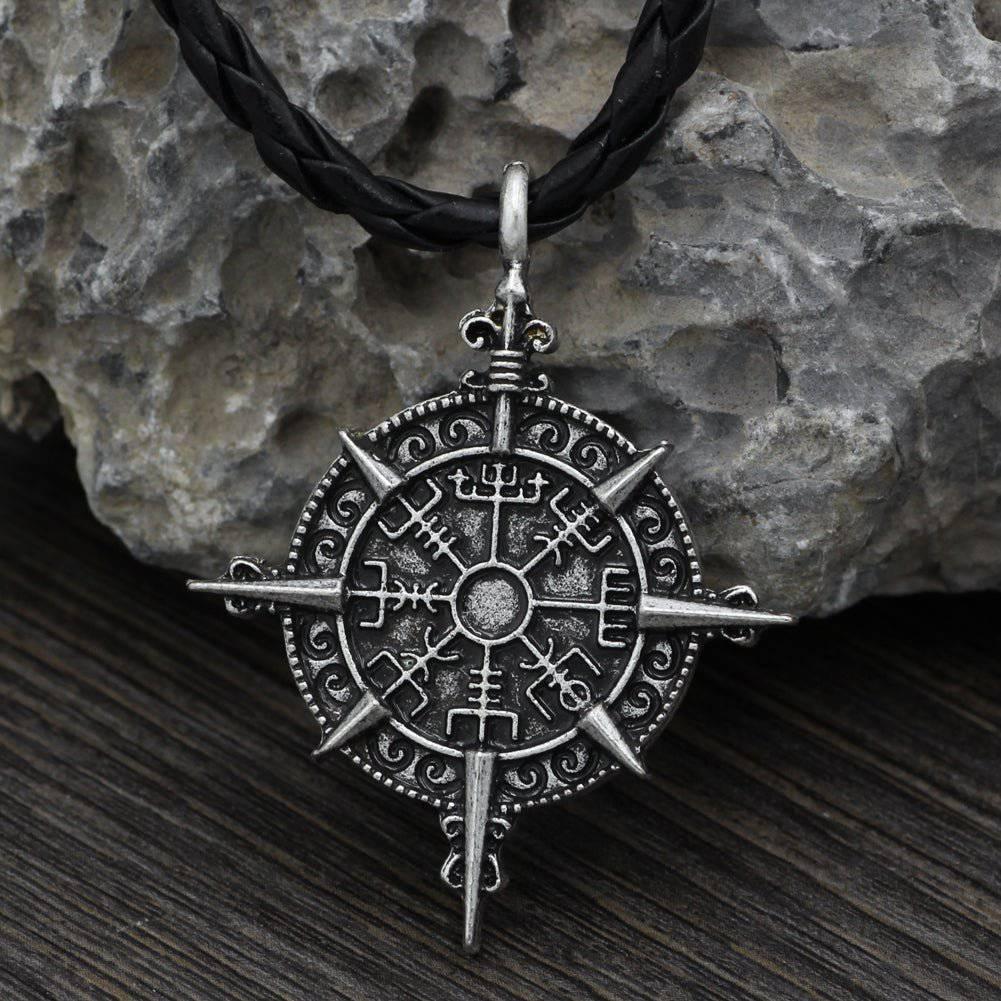 Vegvisir Compass Wheel Amulet