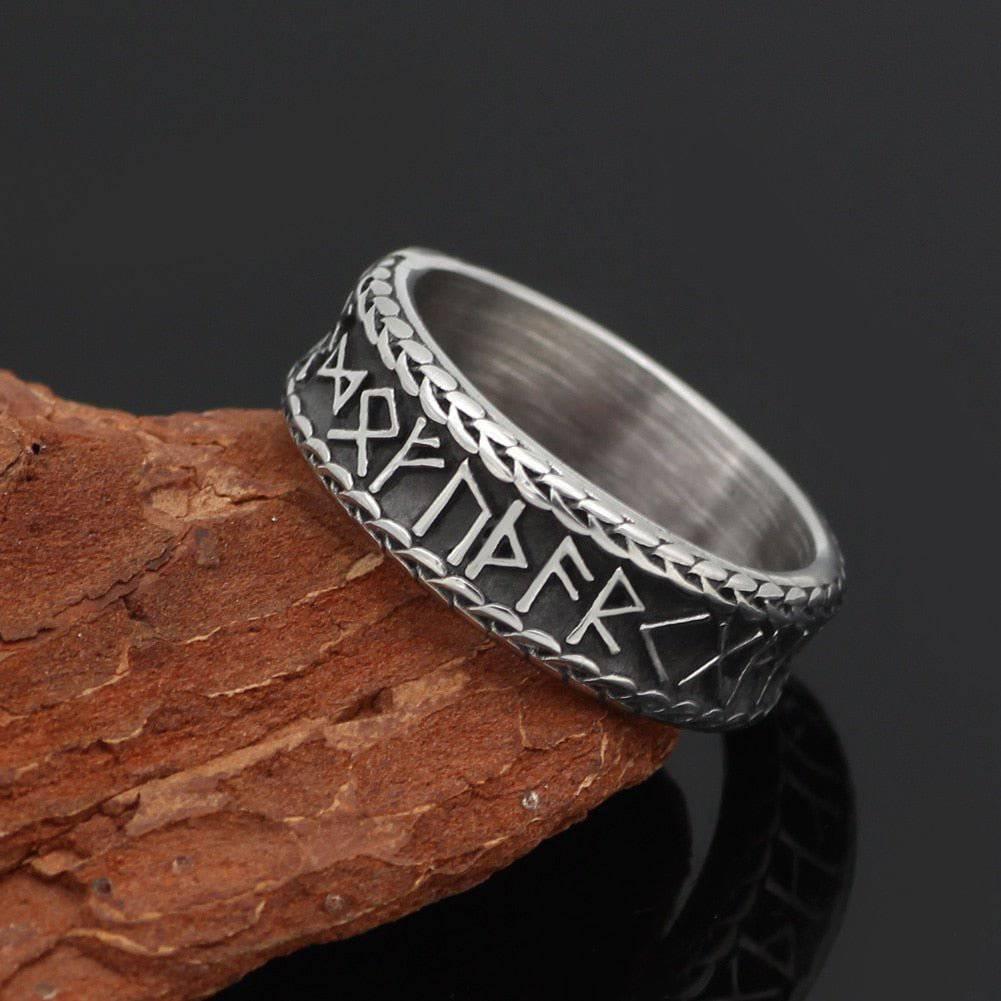 Viking Runic Band - Stainless Steel