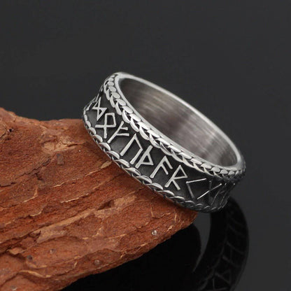 Viking Runic Band - Stainless Steel