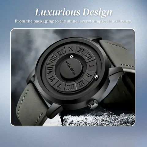 Max | Men's Stylish Black Dial Casual Wristwatch