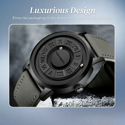 Max | Men's Stylish Black Dial Casual Wristwatch
