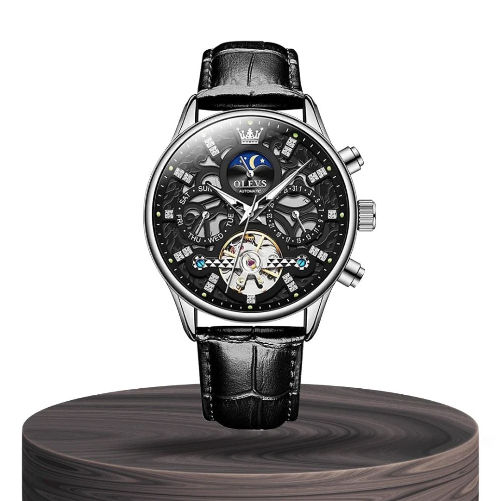 Emmett | Automatic Mechanical Watch with Leather Strap