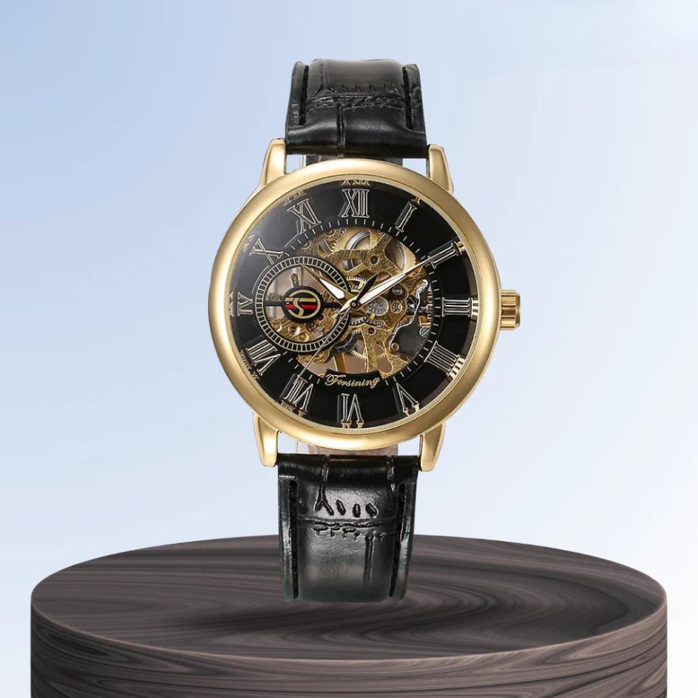 Peter | Fashionable Men's Roman Numerals Mechanical Watch | 42mm