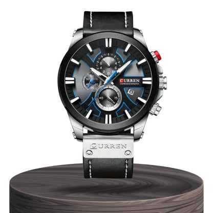 Easton | Men's Multifunction Glow-in-the-Dark Quartz Watch