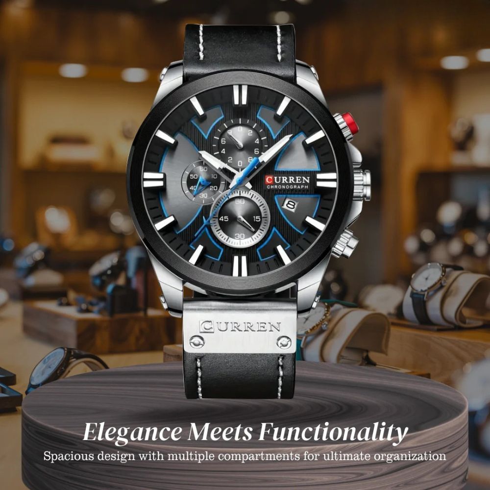 Easton | Men's Multifunction Glow-in-the-Dark Quartz Watch