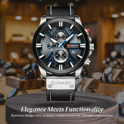 Easton | Men's Multifunction Glow-in-the-Dark Quartz Watch